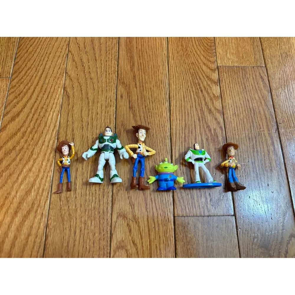 Disney Pixar Toy Story Mini Figure Lot‎ Woody Buzz Lightyear Alien 6pc Set